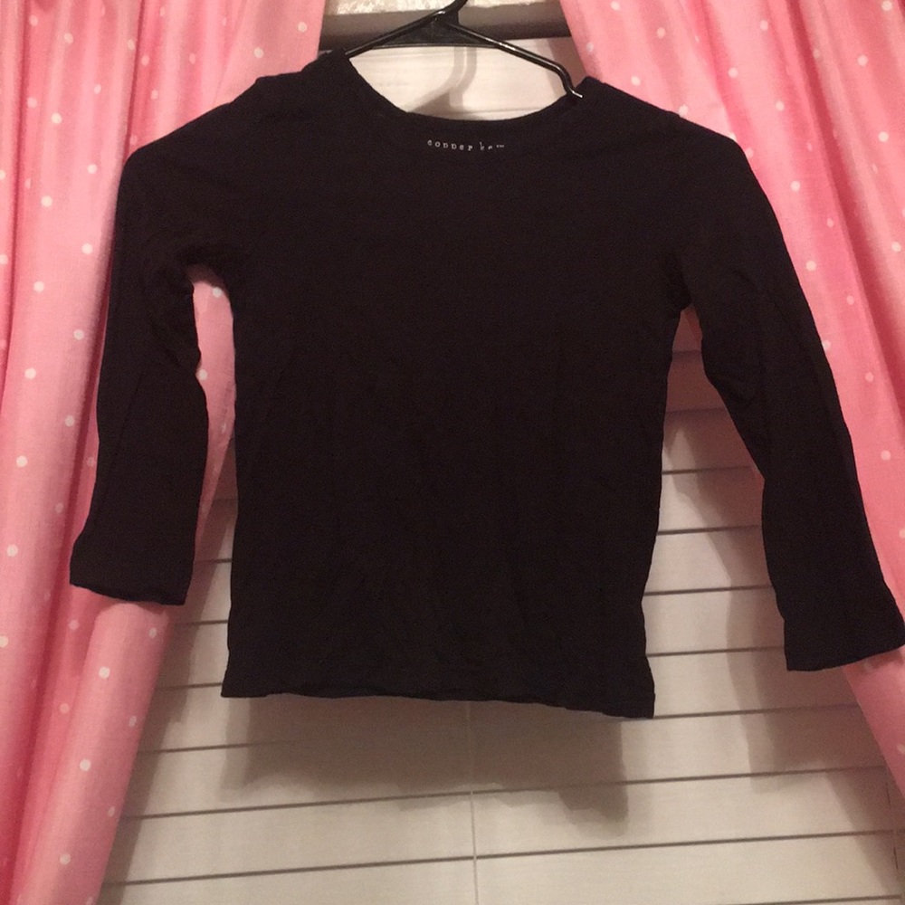 Black copper key long sleeve